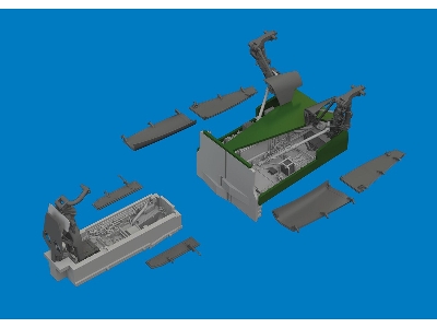 Sepecat Jaguar - Wheel Bays & Undercarriage Legs (3d-printed / For Airfix Kits) - zdjęcie 2
