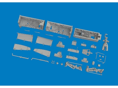 Sepecat Jaguar - Wheel Bays & Undercarriage Legs (3d-printed / For Airfix Kits) - zdjęcie 3