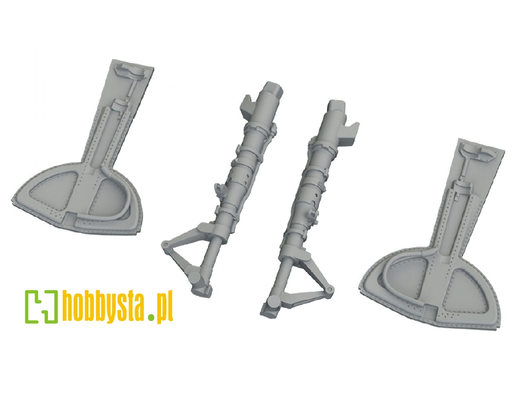 Messerschmitt Bf-109 G - 3d-printed Undercarriage Legs (For Eduard Kits) - zdjęcie 1