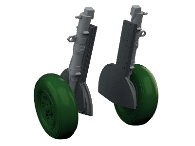 Supermarine Spitfire Mk.I / Mk.Ii / Mk. Va / Mk.Vb - Undercarriage Legs (3d-printed / For Eduard Kits) - zdjęcie 1