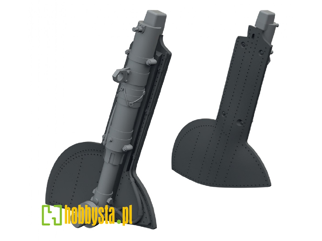 Supermarine Spitfire Mk.Vc - Undercarriage Legs (For Eduard Kits / 3d-printed) - zdjęcie 1