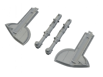 Supermarine Spitfire Mk.Vc - Undercarriage Legs (For Eduard Kits / 3d-printed) - zdjęcie 2