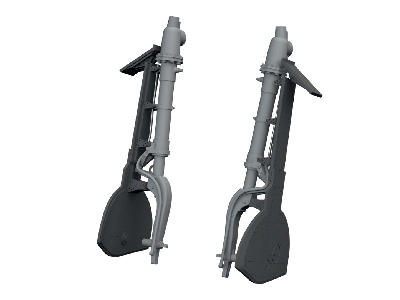 Mitsubishi A6m Zeke - 3d-printed Undercarriage Legs (For Eduard Kits) - zdjęcie 1