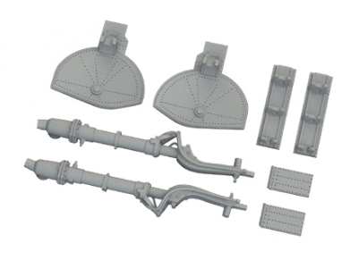 Mitsubishi A6m Zeke - 3d-printed Undercarriage Legs (For Eduard Kits) - zdjęcie 2