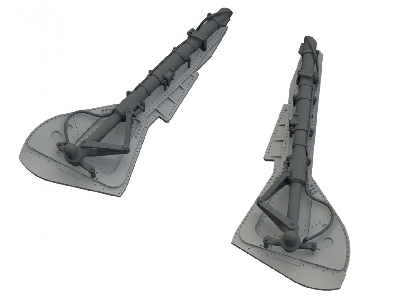 Focke Wulf Fw-190 A-8 / R-2 - Undercarriage Legs (3d-printed / For Eduard Kits) - zdjęcie 1