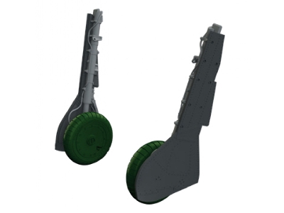 Focke Wulf Fw-190 A-8 / R-2 - Undercarriage Legs (3d-printed / For Eduard Kits) - zdjęcie 2