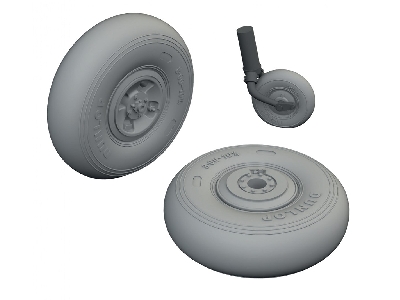 Hawker Hurricane Mk.I - Wheels Set (3d-printed / For Arma Hobby Kits) - zdjęcie 1