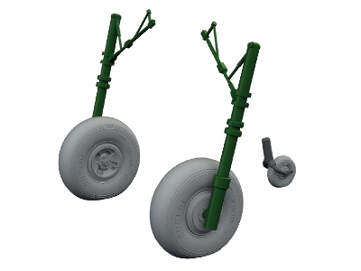 Hawker Hurricane Mk.I - Wheels Set (3d-printed / For Arma Hobby Kits) - zdjęcie 2