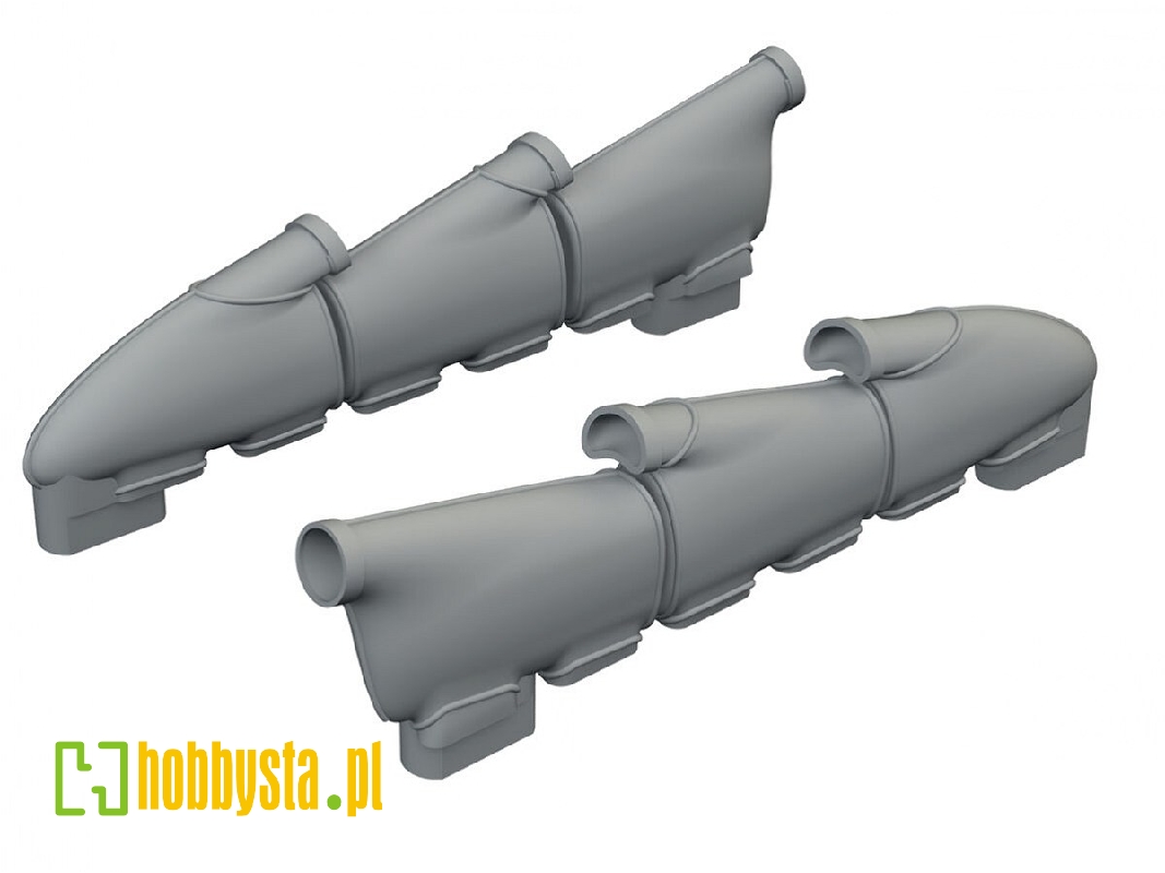 Hawker Hurricane Mk.I - Exhaust Rounded (3d-printed / For Arma Hobby Kits) - zdjęcie 1