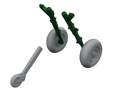 Supermarine Spitfire Mk.V - Wheels Set (For Eduard Kits) - zdjęcie 1