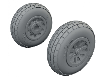 North American P-51 D Mustang - Wheels Block Tread (For Arma Hobby Kits) - zdjęcie 1
