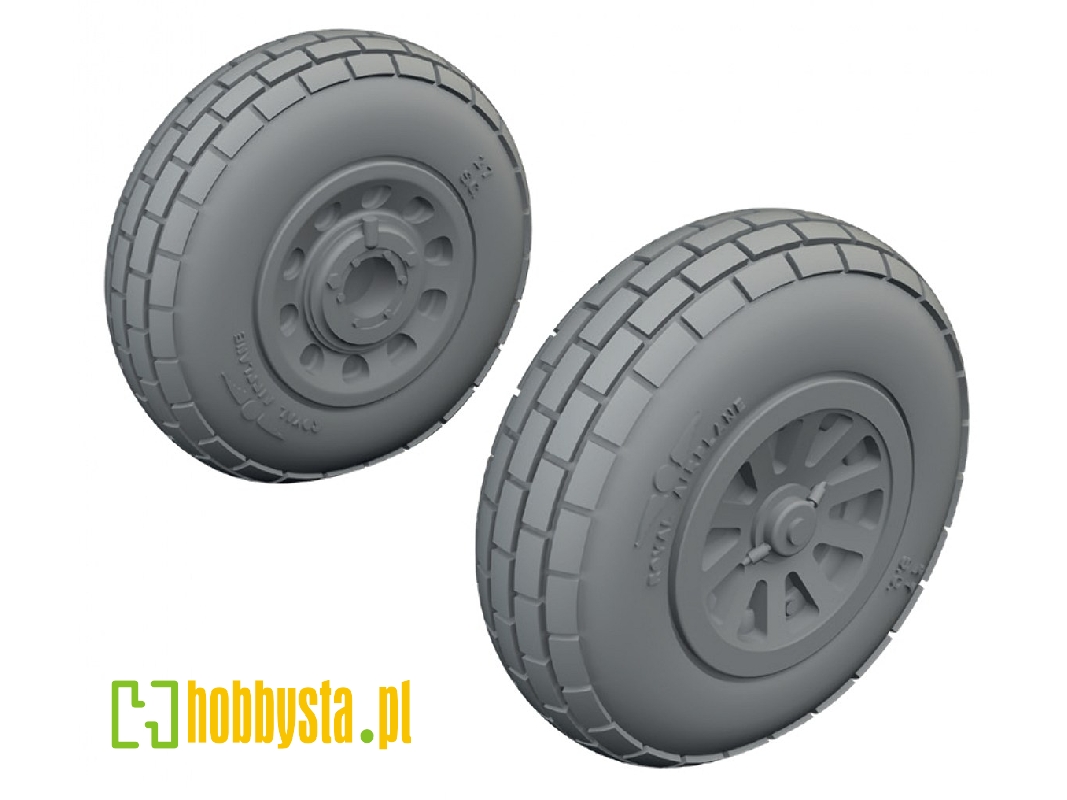 North American P-51 D Mustang - Wheels Block Tread (For Arma Hobby Kits) - zdjęcie 1