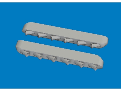 North American P-51 D Mustang - Exhaust Stacks With Fairing (3d-printed / For Arma Hobby Kits) - zdjęcie 2