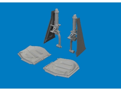 North American P-51 D Mustang - Undercarriage Legs (3d-printed / For Arma Hobby Kits) - zdjęcie 1