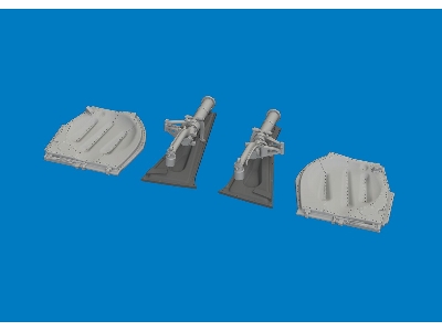 North American P-51 D Mustang - Undercarriage Legs (3d-printed / For Arma Hobby Kits) - zdjęcie 2