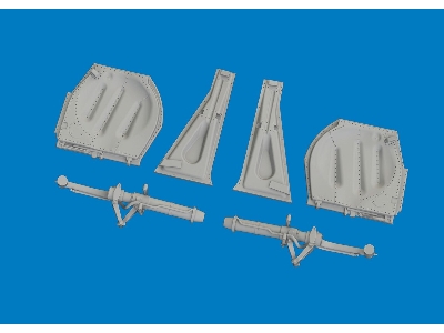 North American P-51 D Mustang - Undercarriage Legs (3d-printed / For Arma Hobby Kits) - zdjęcie 3