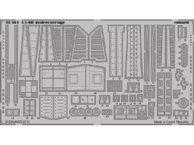  EA-6B undercarriage 1/48 - Kinetic - blaszki - zdjęcie 1