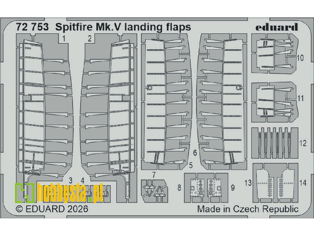Supermarine Spitfire Mk.V - Landing Flaps (For Eduard Kits) - zdjęcie 1