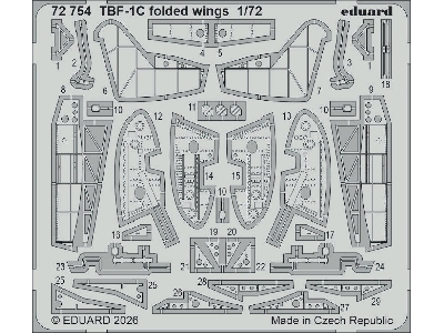 Grumman Tbf-1 C - Folded Wings (For Hobby Boss Kits) - zdjęcie 1