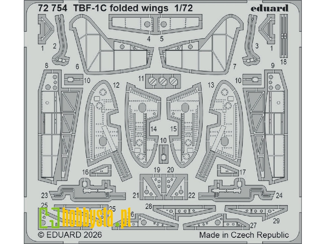 Grumman Tbf-1 C - Folded Wings (For Hobby Boss Kits) - zdjęcie 1