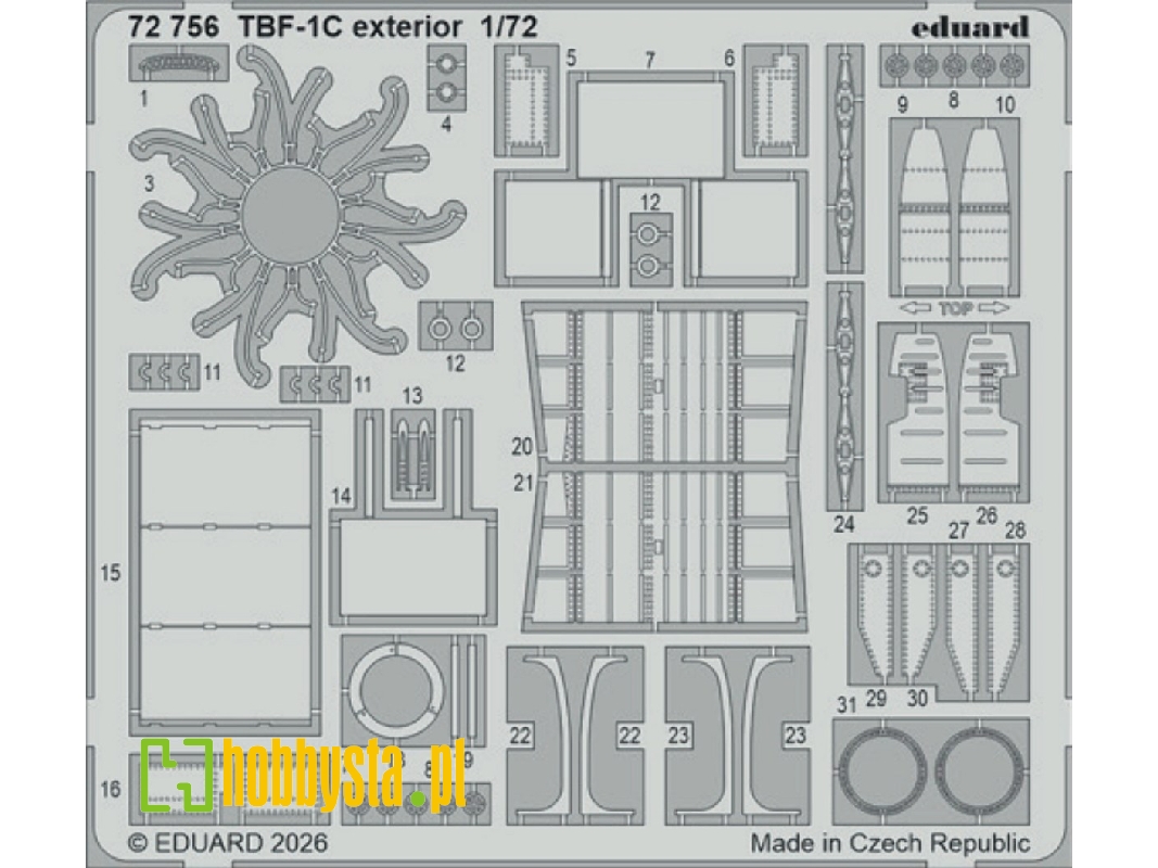 Grumman Tbf-1 C - Exterior Set (For Hobby Boss Kits) - zdjęcie 1