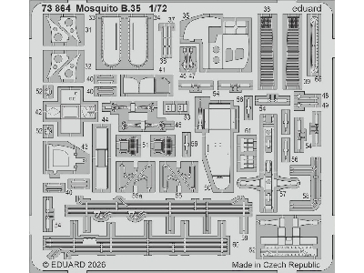 De Havilland Mosquito B.35 - Pe Set (For Airfix Kits) - zdjęcie 1