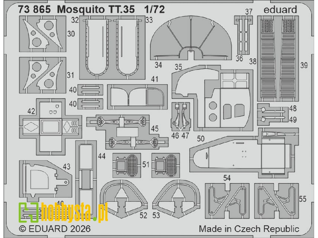 De Havilland Mosquito Tt.35 - Pe Set (For Airfix Kits) - zdjęcie 1