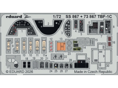 Grumman Tbf-1 C - Pe Set (For Hobby Boss Kits) - zdjęcie 2