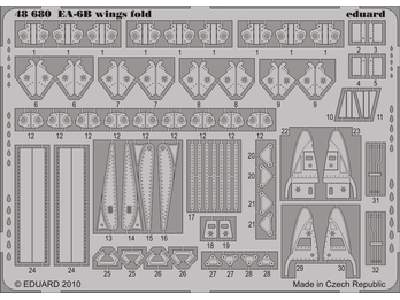  EA-6B wing fold 1/48 - Kinetic - blaszki - zdjęcie 1