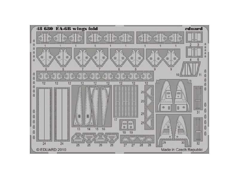 EA-6B wing fold 1/48 - Kinetic - blaszki - zdjęcie 1 EA-6B wing fold 1/48 - Kinetic - blaszki - zdjęcie 1