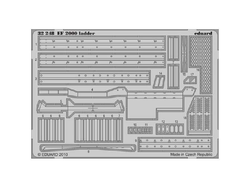  EF 2000 ladder 1/32 - Revell - blaszki - zdjęcie 1