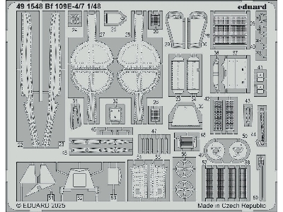 Messerschmitt Bf-109 E-4 / E-7 - Big Ed Set (For Tamiya Kits) - zdjęcie 1