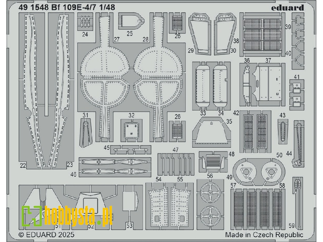 Messerschmitt Bf-109 E-4 / E-7 - Big Ed Set (For Tamiya Kits) - zdjęcie 1