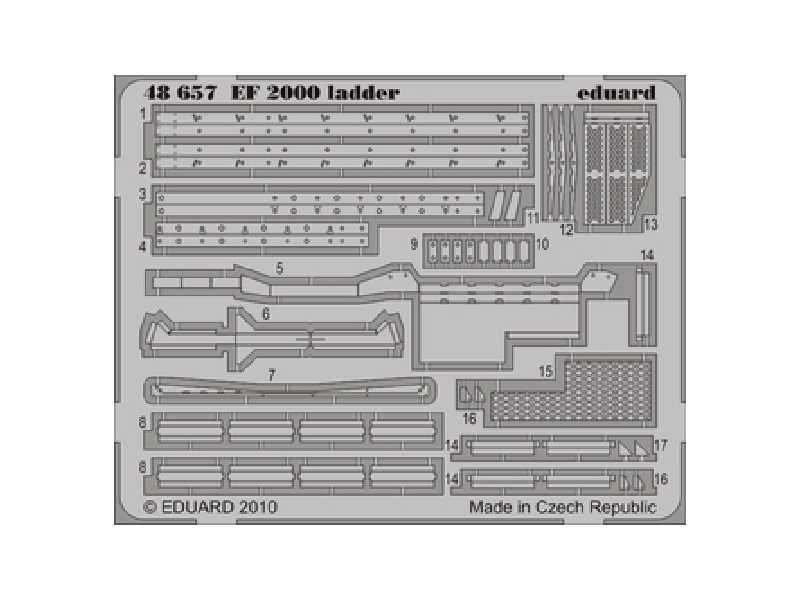  EF-2000 ladder 1/48 - Italeri - blaszki - zdjęcie 1