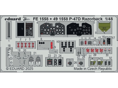 Republic P-47 D Razorback - Big Ed Set (For Miniart Kits) - zdjęcie 3