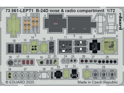 Consolidated B-24 D Liberator - Big Ed Set Part I (For Airfix Kits) - zdjęcie 3