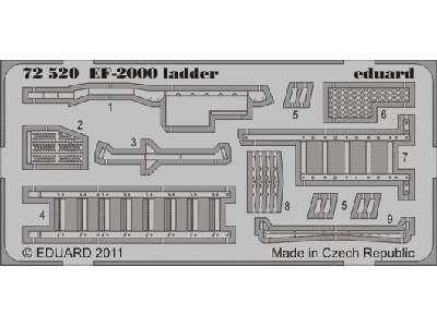  EF-2000 ladder 1/72 - blaszki - zdjęcie 1