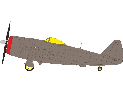 Republic P-47 M Thunderbolt - Tface Paint Mask Set (For Miniart Kits) - zdjęcie 1