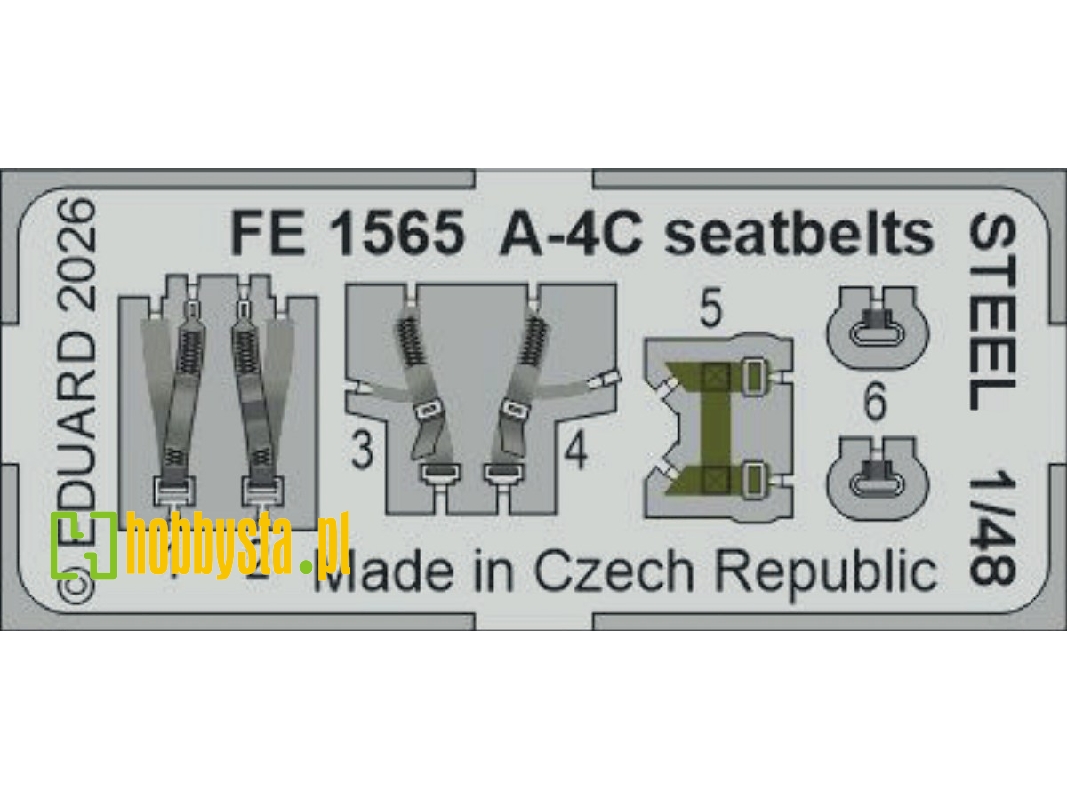 Douglas A-4 C Skyhawk - Steel Seat Belts (For Hobby Boss Kits) - zdjęcie 1