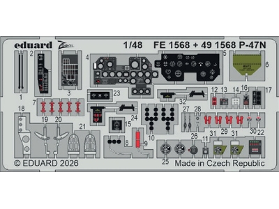 Republic P-47 N Thunderbolt - Cockpit Pe Zoom Set (For Miniart Kits) - zdjęcie 1