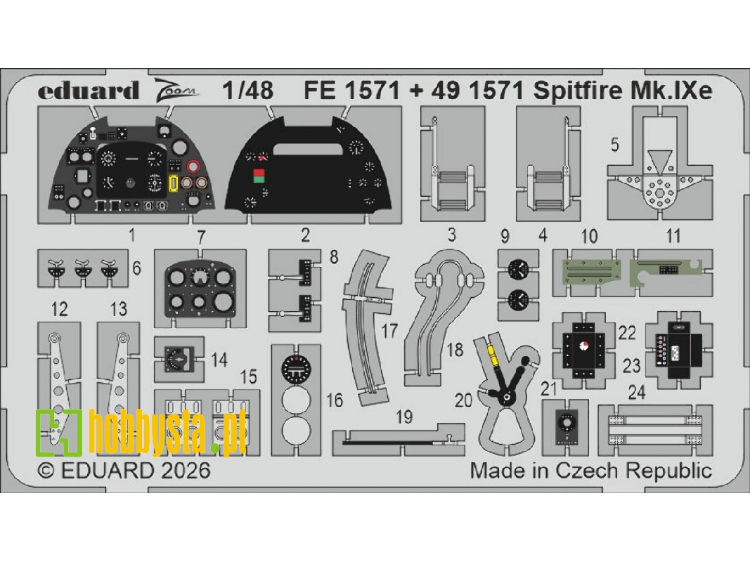 Supermarine Spitfire Mk.Ixe - Zoom Set (For Airfix Kits) - zdjęcie 1