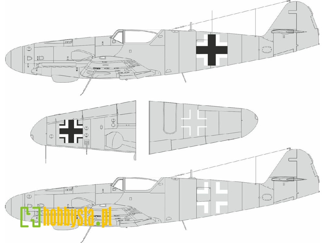 Messerschmitt Bf-109 G-5 / G-6 - National Insignia (For Airfix Kits) - zdjęcie 1