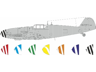 Messerschmitt Bf-109 G-5 / G-6 - Spinner Spirals (For Airfix Kits) - zdjęcie 1