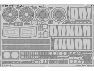  EF 2000 Single Seater exterior 1/32 - Revell - blaszki - zdjęcie 1