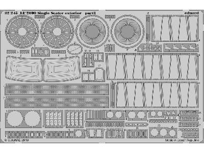  EF 2000 Single Seater exterior 1/32 - Revell - blaszki - zdjęcie 2