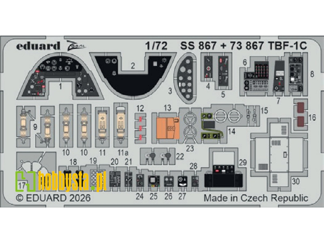 Grumman Tbf-1c - Zoom Set (For Hobby Boss Kits) - zdjęcie 1
