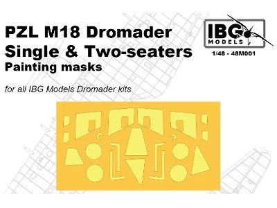 Pzl M18 Dromader - Painting Masks Set (For Ibg Kits) - zdjęcie 1