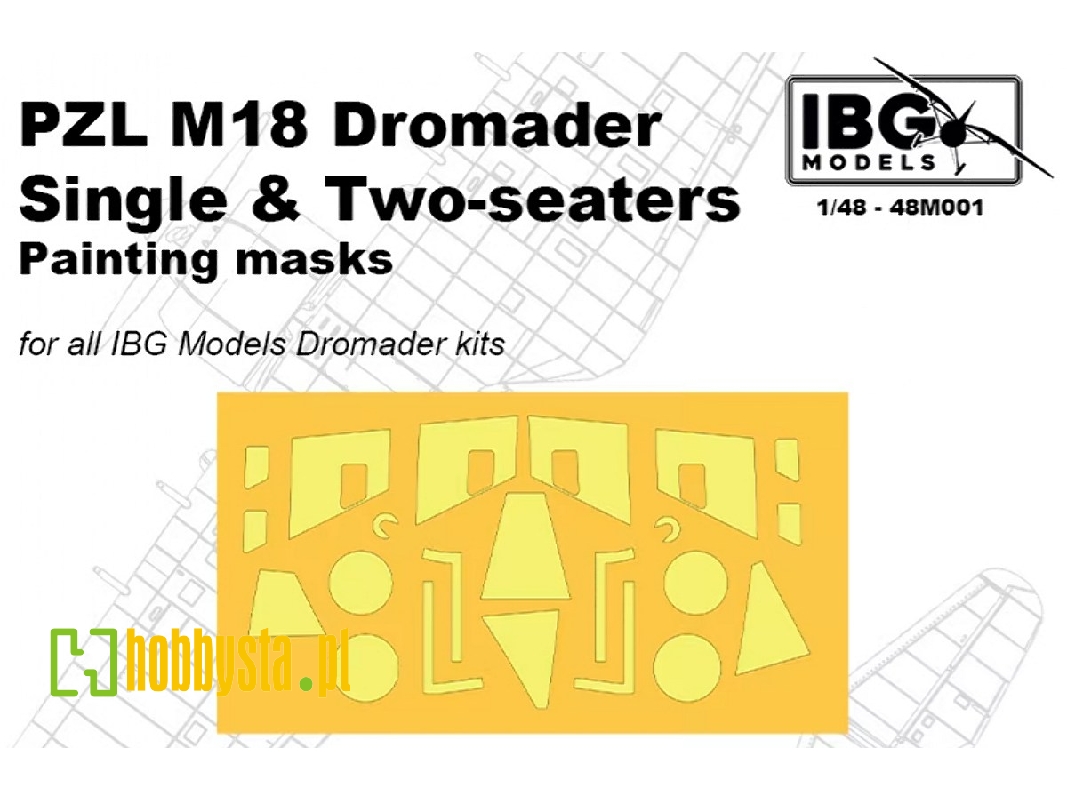 Pzl M18 Dromader - Painting Masks Set (For Ibg Kits) - zdjęcie 1