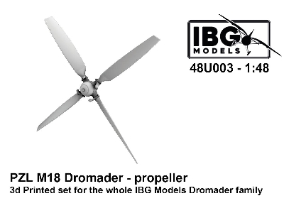 Pzl M18 Dromader - Propeller (For Ibg Kits / 3d-printed) - zdjęcie 1