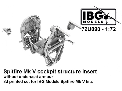 Supermarine Spitfire Mk.V - Cockpit Structure Insert Without Underseat Armour (For Ibg Kits / 3d-printed) - zdjęcie 1